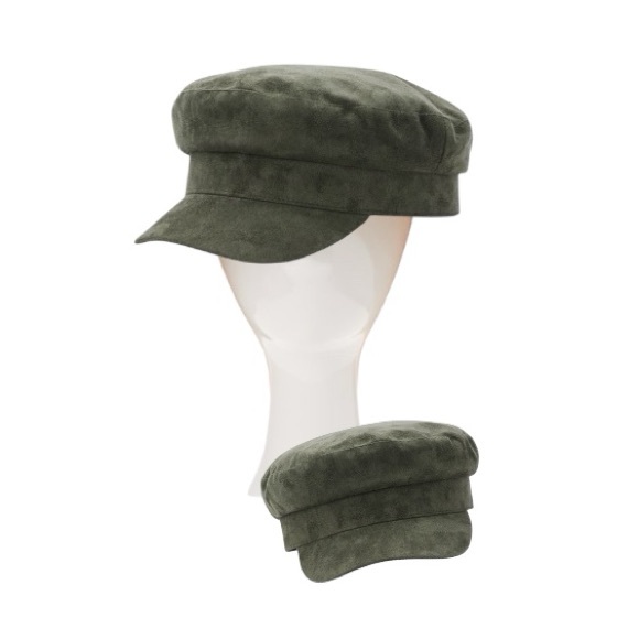 Time And Tru Faux Suede Cabbie Hat - Picture 1 of 10